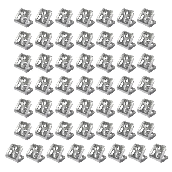 50Pcs 5 Hole Fastener Furniture Sofa Spring Hook Hanger Fixed Clamps Iron Serpentine Spring Clips Bed Accessories
