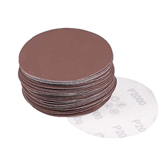 50Pcs 5 inch Hook and Loop Sanding Disc 2000 Grits Flocking Sandpaper Sander