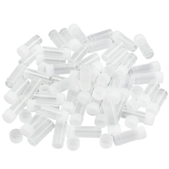 50Pcs 5ml Volume Plastic Small Bottle Vial Storage Container Sample Collection