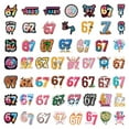 thumbnail image 1 of 50Pcs 67 Stickers Six Seven Meme Sticker Funny Waterproof Decals for Laptop Phone Water Bottle Luggage Trendy Internet Decor for Adults Teens Holiday Gifts, 1 of 5