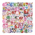 thumbnail image 1 of 50Pcs 67 Stickers Six Seven Meme Sticker Funny Waterproof Decals for Laptop Phone Water Bottle Luggage Trendy Internet Decor for Adults Teens Holiday Gifts, 1 of 6