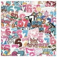 thumbnail image 1 of 50Pcs 67 Stickers Six Seven Meme Sticker Waterproof Decals for Phone Luggage Ebook Readers Laptop Cool DIY Craft Gifts for Adults Teens Party Supplies, 1 of 5