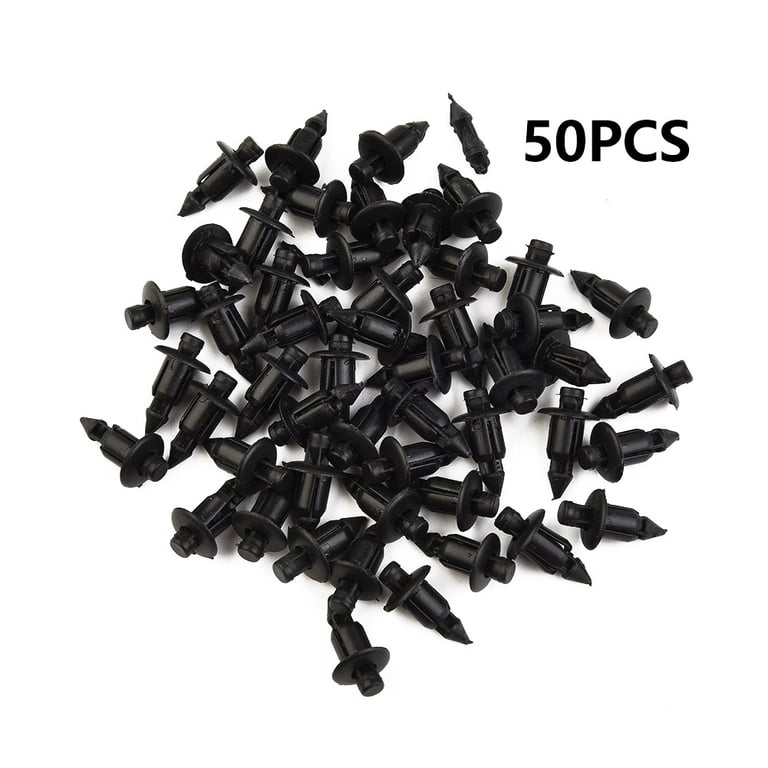 50Pcs 6mm/Motorcycle Fairing Trim/Plastic Push Fit Rivet Clips For