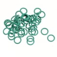 thumbnail image 1 of 50Pcs 7mm x 1mm Nitrile Rubber O Ring FKM Heat Resistant Sealing Grommets Green, 1 of 1