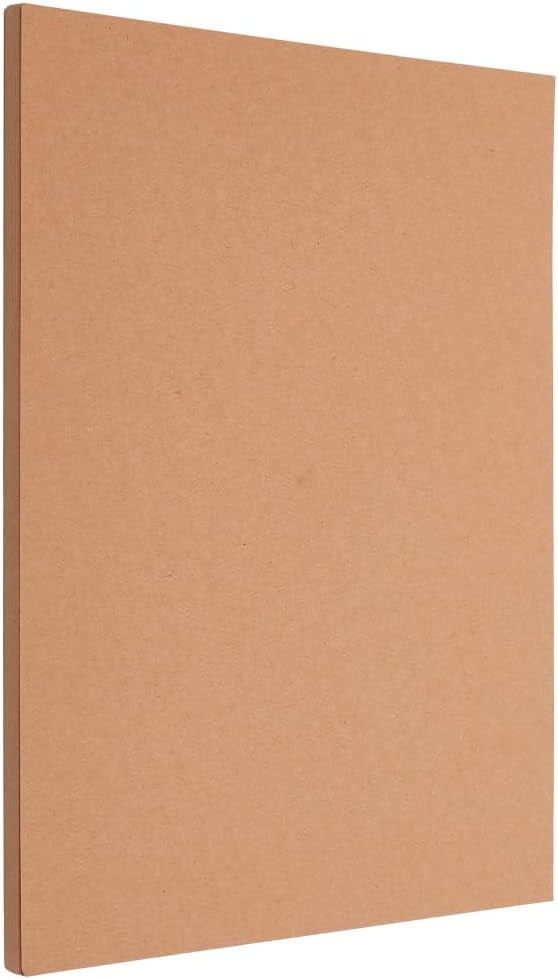 50Pcs 8.3 x 11.7 Brown Cardstock Paper Colored Card Stock A4 65 Lb Blank Heavy Rectangle Cards Art Cover Printer Paper for Invitation Greeting Cards Making Postcard Printing DIY Crafts
