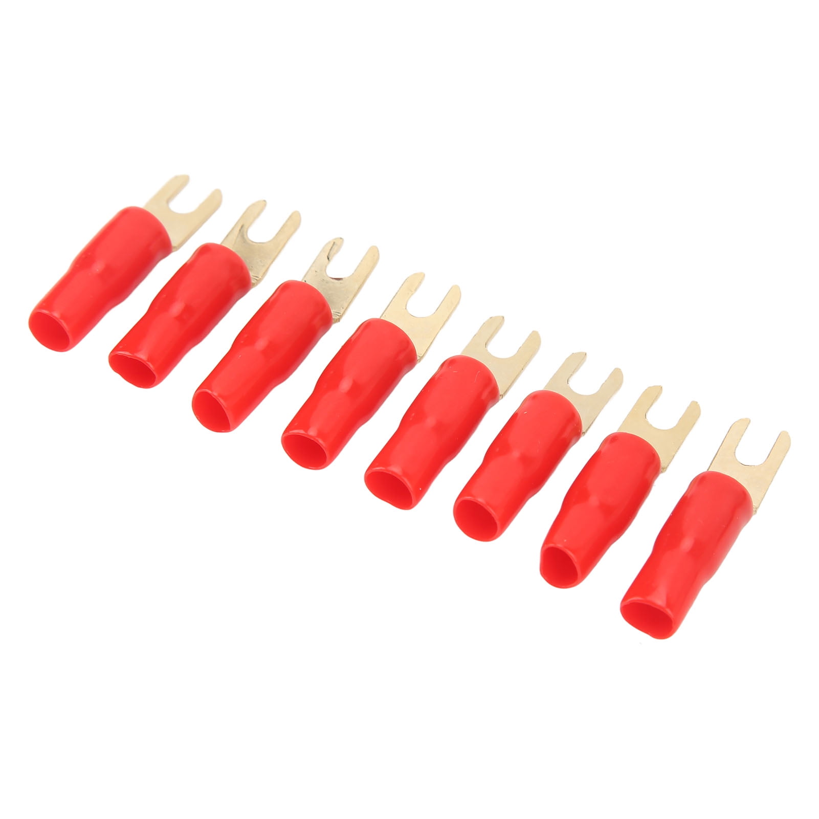 50Pcs 8 Gauge Fork Spade Wire Connectors,KIMISS Fork Spade U Type Wire