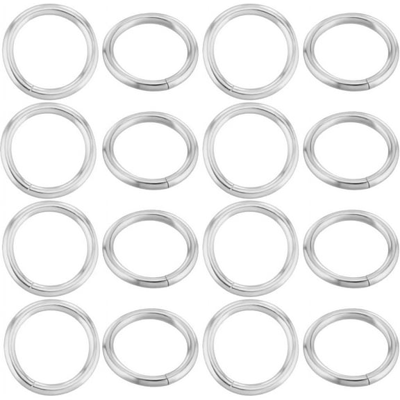 50Pcs 925 Sterling Silver Jump Rings 6mm Open Jump Rings Connectors Jewelry Round Circle Rings
