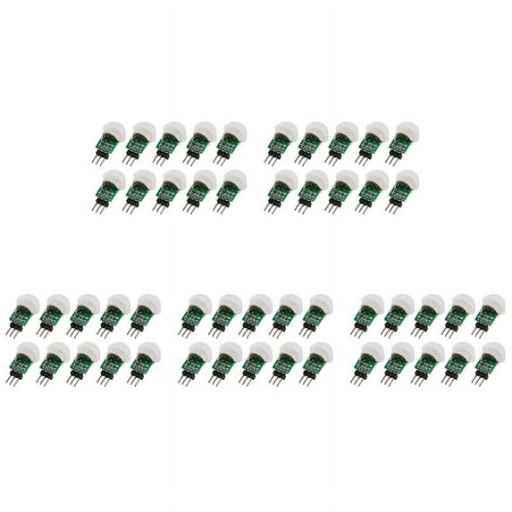 50Pcs AM312 Mini Human Sensor Module IR Pyroelectric Infrared PIR Motion Sensor Detector Modules DC 2.7V to 12V