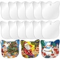 thumbnail image 1 of 50Pcs Acrylic Blanks Ornaments Clear Plastic Blanks Acrylic Christmas Ornaments Cat Shape Clear Acrylic Discs Acrylic Clear Blanks Bulk for Vinyl Party Decor Engraving Painting DIY Crafts, 1 of 9