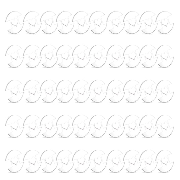50Pieces 20mm Acrylic Buttons Clear Acrylic Buttons for Making Knit Hat DIY Craft