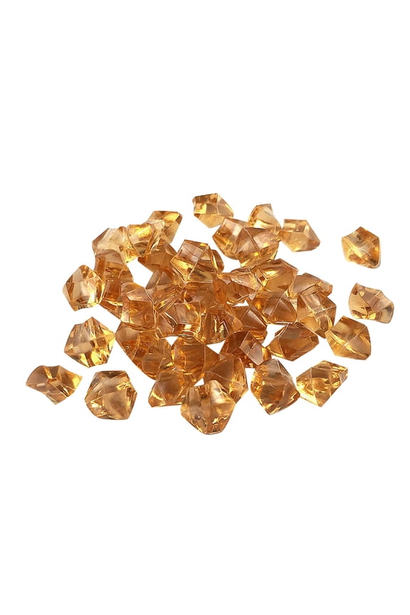 50Pcs Acrylic Fake Gems, Fake Rocks,Clear Ice Plastic Rocks Fake Gemstones,Xmas Ornaments,Plastic Crystals for Crafting Bin Filler Diving Toys Vase Fillers Table Scatter Decoration,M