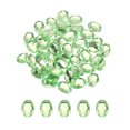 thumbnail image 2 of 50Pcs Colorful Acrylic Rhinestone Flat Back Oval Beads – 13x18mm Crystal Sparkle 2 of 5