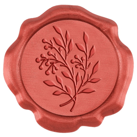50Pcs Adhesive Seal Stickers Envelope Seal Decoration for Craft Scrapbook DIY Gift Leaf Pattern 30mm for DIY