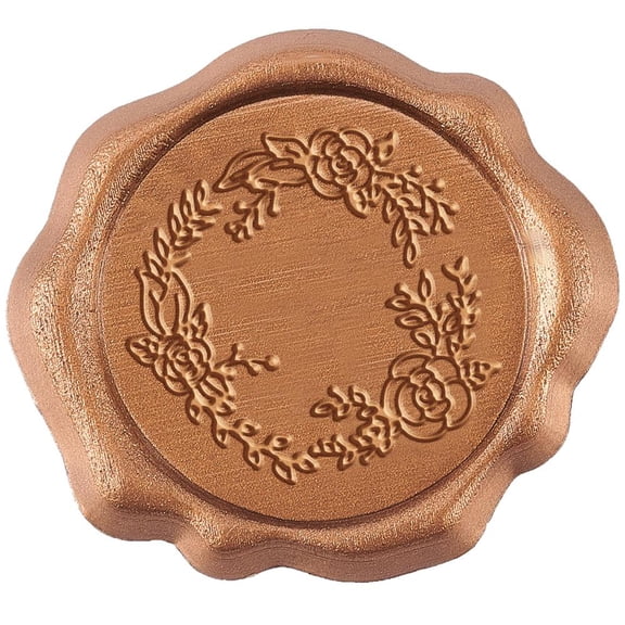 50Pcs Adhesive Stamp Stickers Envelope Seal Decoration for Craft Scrapbook DIY Gift Flower Pattern 25mm