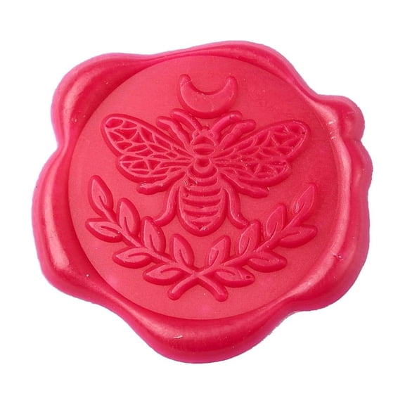 50Pcs Adhesive Wax Seal Stickers Envelope Seal Decoration for Craft Scrapbook DIY Gift Bees Pattern 30mm for DIY
