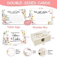 thumbnail image 1 of 50Pcs Advice and Wish Cards for The Mr And Mrs, Flower Wedding Advice Cards for Bridal Shower Games Bridal Shower Decorations$$Home Decor, Kitchen, & Other, 1 of 5