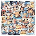 thumbnail image 1 of 50Pcs Anime Pocket Monster EEVEE Decals Popular Classic Anime Stickers Cartoon Waterproof Vinyl Decals for Water Bottle Laptop Guitar Car Luggage Skateboard Manga Gifts for Teens (Eevee), 1 of 6