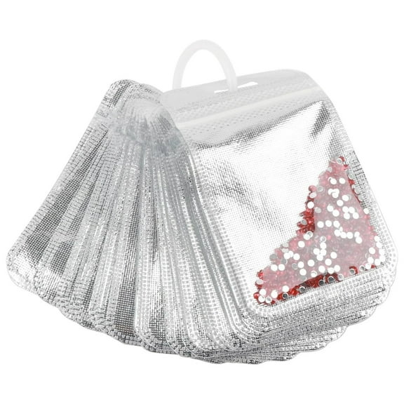 50Pcs Art Craft Beads Storage Bag Art Craft Organiser Clear Storage Pouches for Beads Button Art Craft Accessories