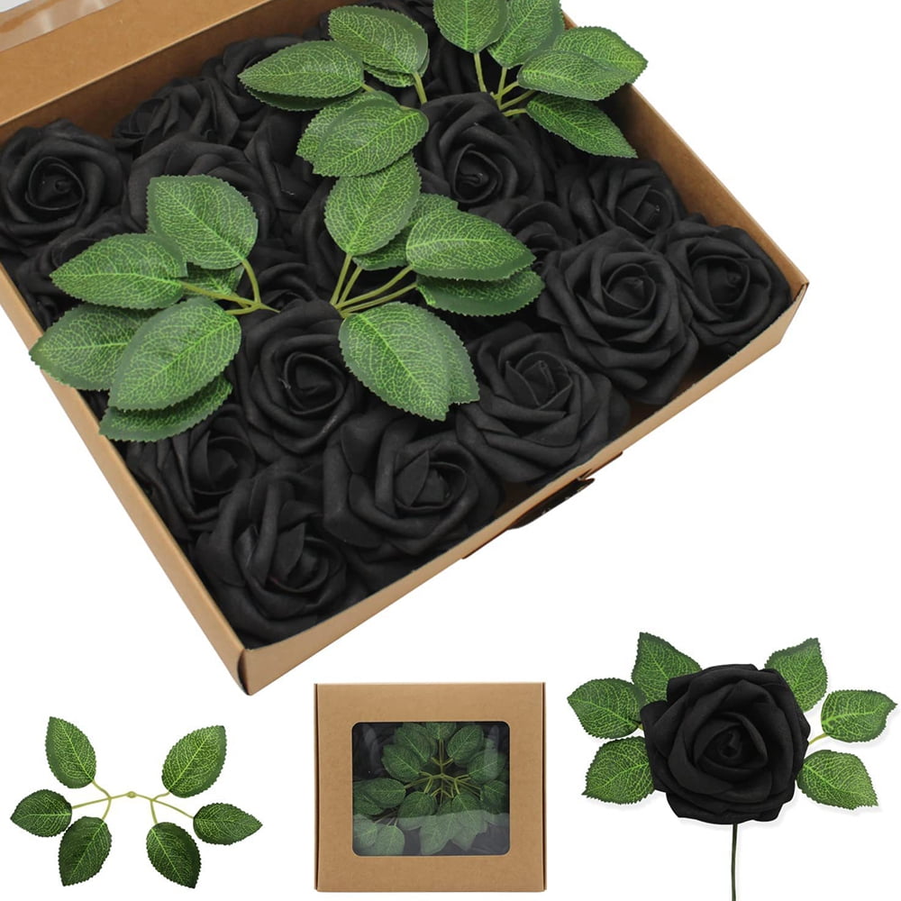 Handmade Paper Rose - Black - Camellia Bees Handmade