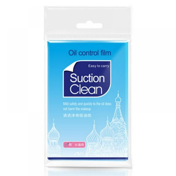 50Pcs/Bag Facial Tissue Papers Blue Film Oil Absorbing Control Face Blotting Cleaning Papers