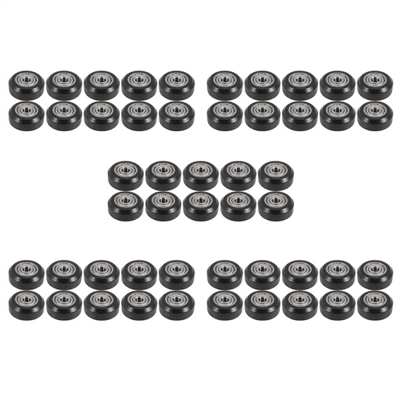 50Pcs Big Plastic Pulley Wheel with Bearing Idler Pulley Gear for 3D Printer
