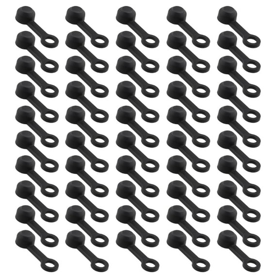 50Pcs Bike Brake Bleeder Rubber Cap Brake Bleed Nipple Cover Brake Screw Caps Hydraulic Brake Caliper Nipple Dust Cover