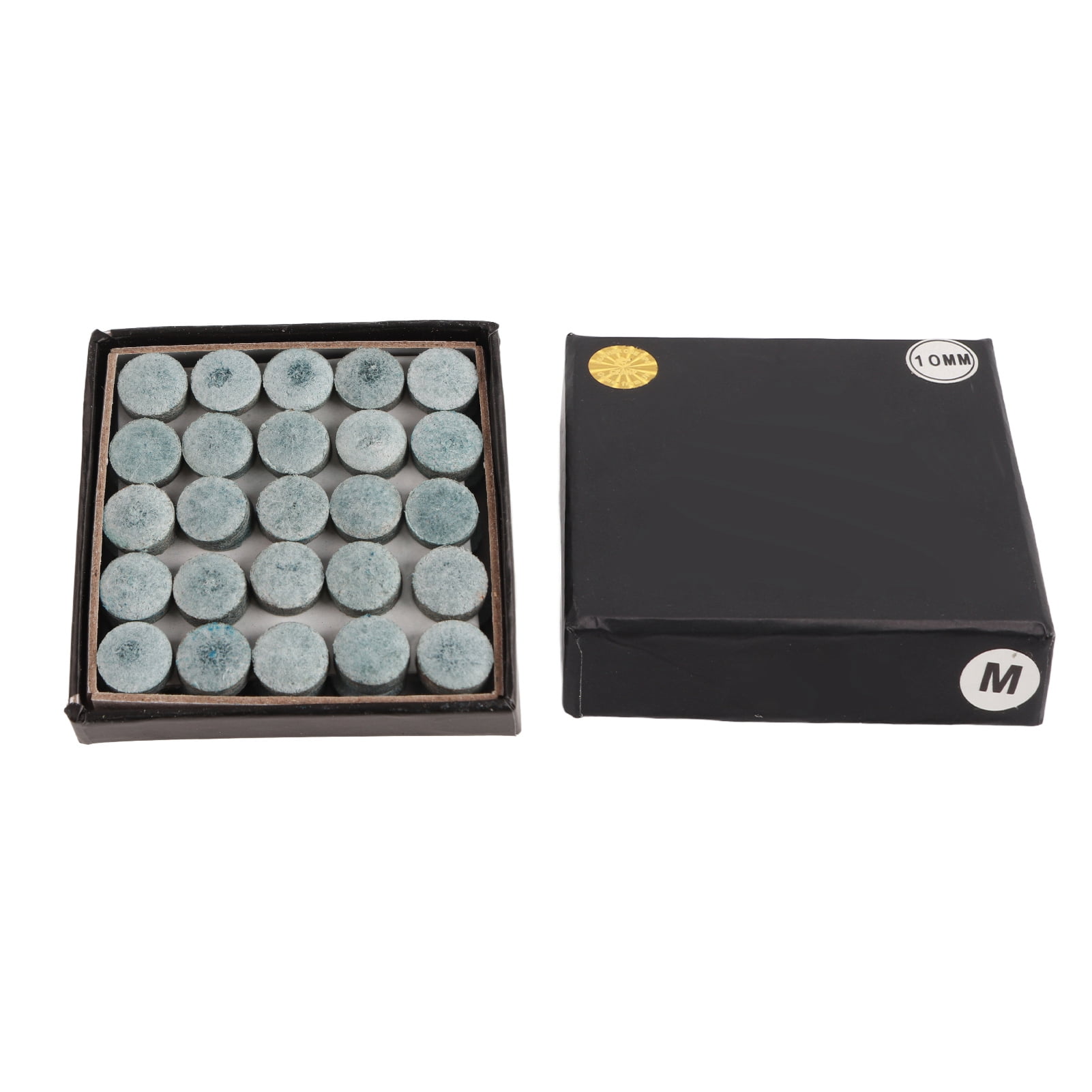 50Pcs Billiard Pool Cue Tips Pool Stick Tips Replacement with Box