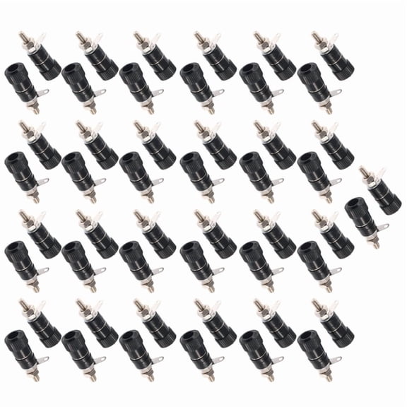 50Pcs Binding Posts Terminals 4mm Banana Plugs Socket Terminals Connectors for Amplifier Electrical Connectors Terminals