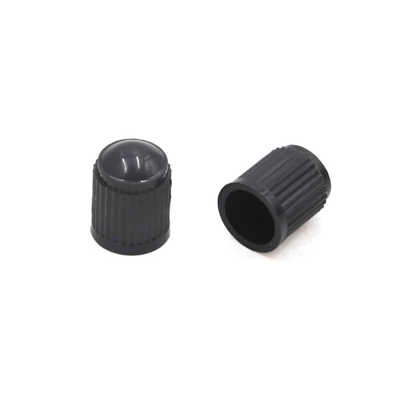 50Pcs Black Plastic Tire Air Valve Stem Caps Dust Covers for Car Wheels and Rims