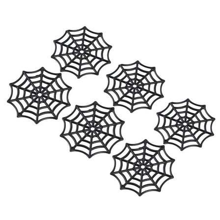 TABLZONE Plastic Black Cobwebs Mysterious Web Shaped Decorations 50Set