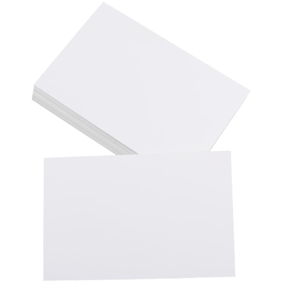 50Pcs Blank Index Cards White Cardstock Paper Heavy Weight Thick Bulk Rectangle Double Side Unlined Greeting Note CardsDIY