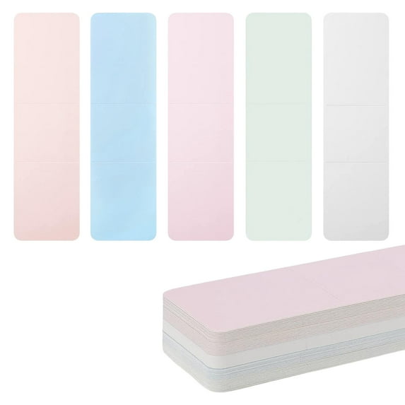 50Pcs Bookmark Sleeves Bookmark Holder for Jewelry Making Packaging Supplies Mixed Color