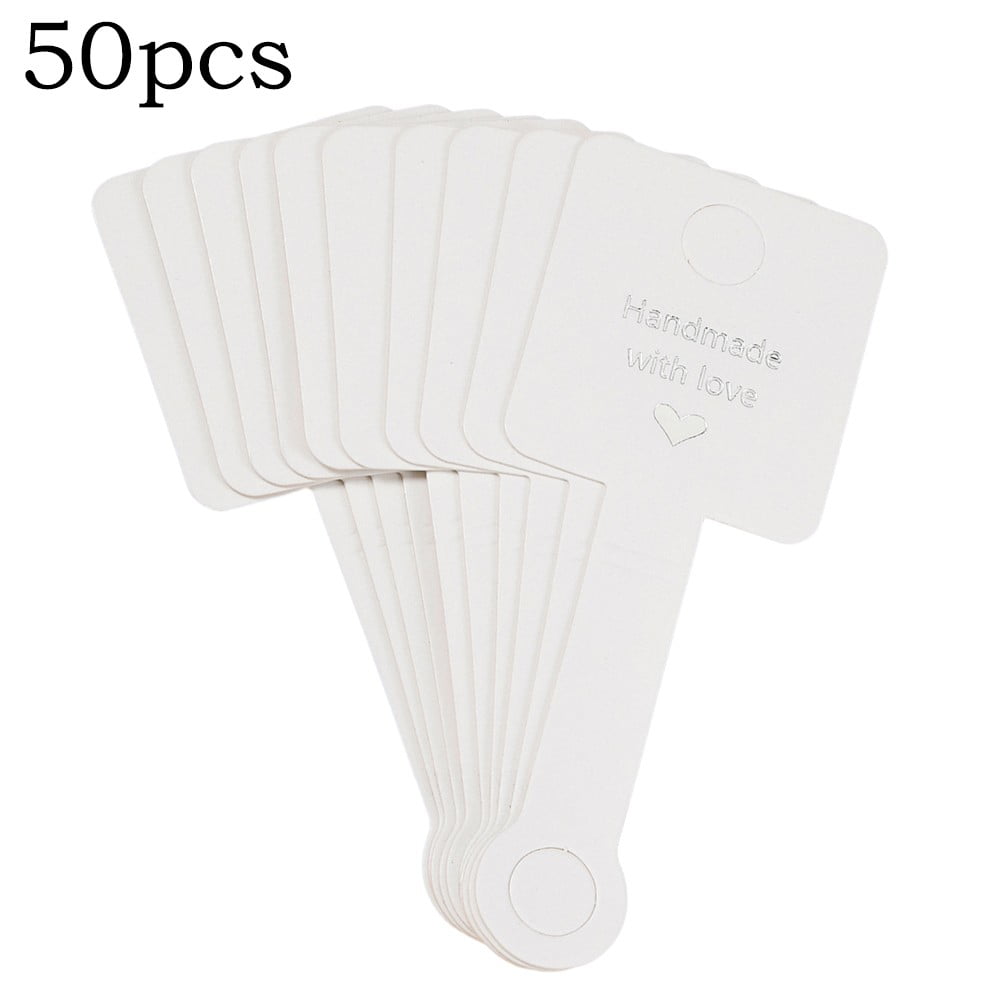 50Pcs Bracelet Display Card Necklace Jewelry Holder for Packaging