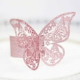 thumbnail image 1 of 50Pcs Butterfly Shape Napkin Rings Hollow Out Napkin Holder for Wedding Party Home Table Decoration, 1 of 4