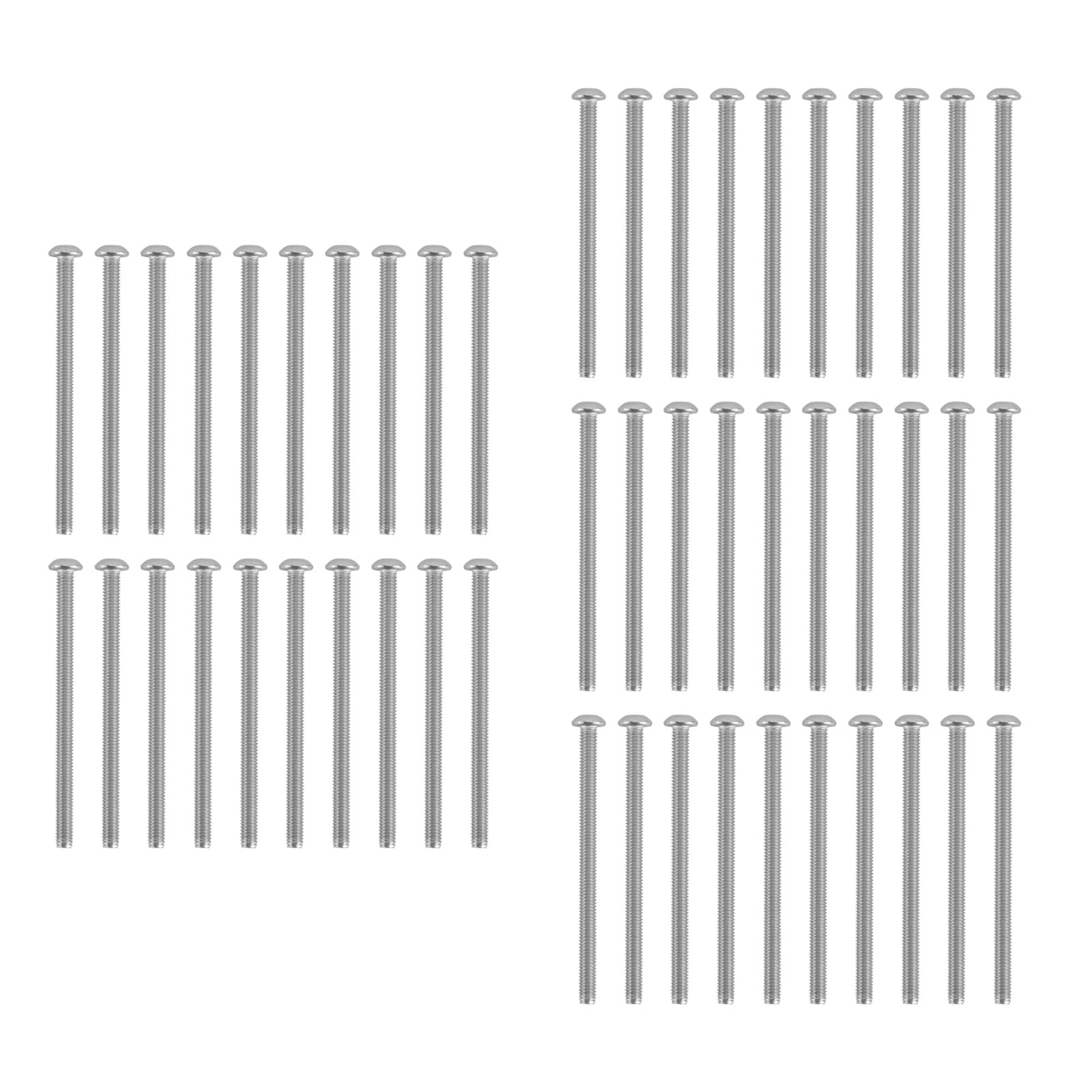 50Pcs Button Head Socket Caps Screws Galvanized Steel M4 for Classified ...