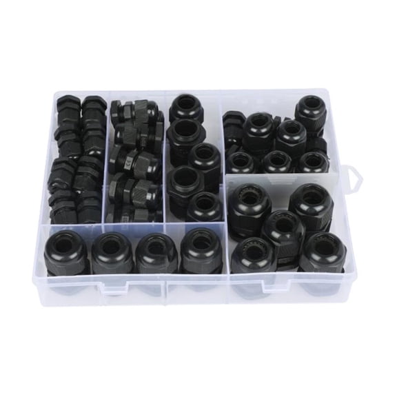 50Pcs Cable Glands Waterproof Adjustable Connectors Cable Glands Joint Cable Grommets PG7/PG9/11/13.5/16/19 Cable Part