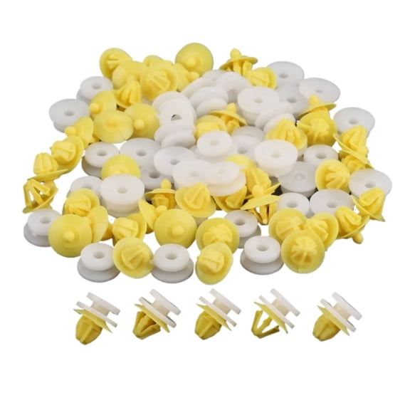 50Pcs Car Interior Door Card Panel Plastic Rivets Clips 8mm Hole Auto Fasteners For 7703077250 Clio Megane Scenic Twingo