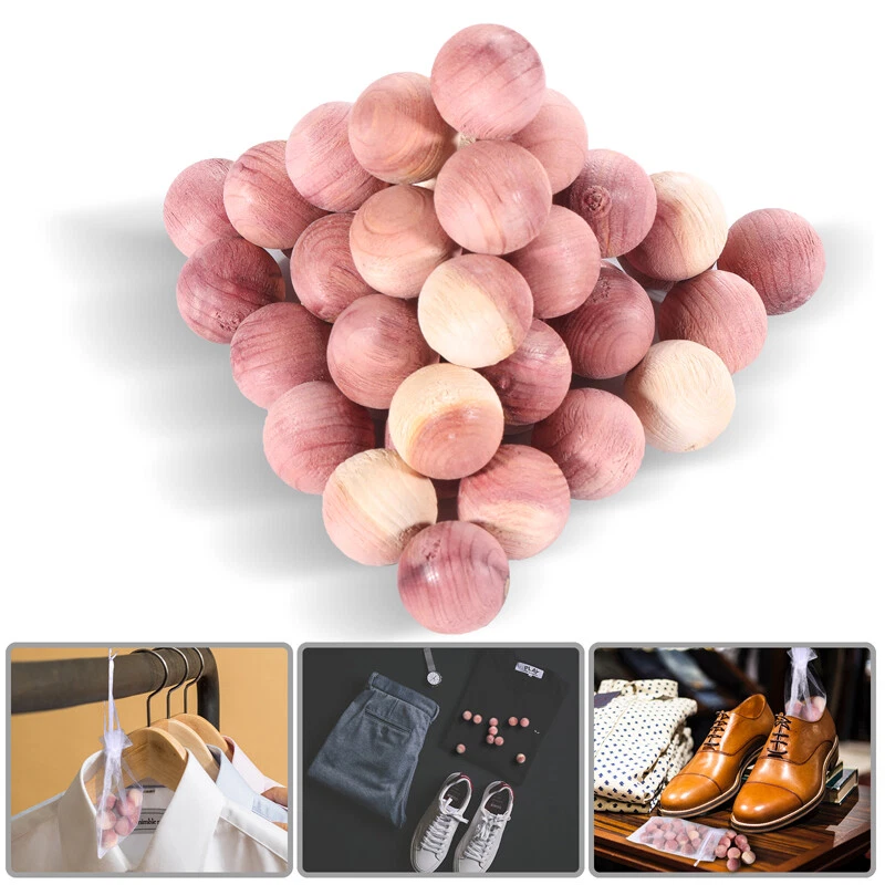 50Pcs Cedar Space Cedar Balls For Closet Storage 100% Nature Aromatic Wood Safe