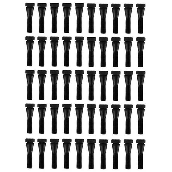 50Pcs Chicken Plucker Fingers, Rubber Hair Removal Stick Poultry Plucking Picker for Duck Quail Goose Black