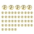thumbnail image 1 of 50Pcs Christmas Bells Crafting Bells DIY Crafting Dog Bells Choker Bells Jewelry Making Bells for Festival Garland Home Decor Gold 20mm, 1 of 6
