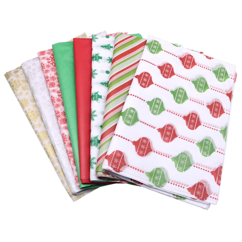JOYIN 180 Sheets Christmas Tissue Paper Assorted Design (Red, Green &  White) 20 x 20 Christmas Gift Wrapping Tissue for Gift Bags DIY Crafts  Party