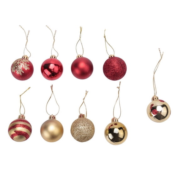 50Pcs Decorations Hanging Ball New Year Gift
