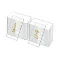 thumbnail image 1 of 50Pcs Clear Acrylic Place Cards Acrylic Name Cards Table Number Card Blank Seating Chart Cards for Wedding DIY Banquet - Rectangular Style, 1 of 7