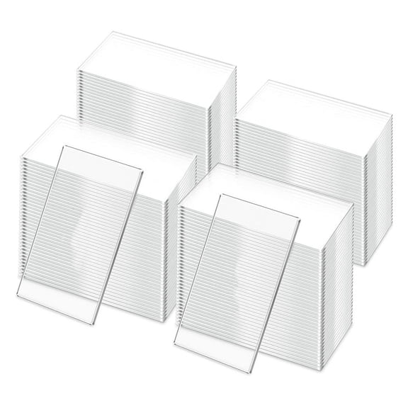 50Pcs Clear Acrylic Table Place Card Wedding Seating Cards Names Tag Birthday Party DIY Decoration