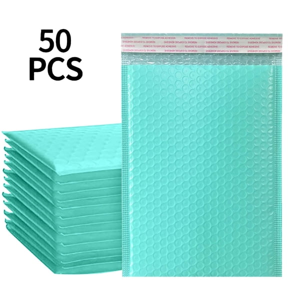 50Pcs Co Extruded Film Bubble Envelope Bag Bubble Bag Proof Express Bag Thickened Clothing Self Adhesive Packing Material Home Textile Storage Practical Home Decor