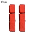 thumbnail image 1 of 50Pcs Colorful Strip Shape Wood Hanging Photo Clip Home Party DIY Decor, 1 of 6