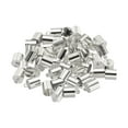 thumbnail image 1 of 50Pcs Cord End Caps 7.5mm End Cap Barrel Beads Kumihimo End Caps Brass for Jewelry Making 8mm Length White, 1 of 5