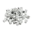 thumbnail image 1 of 50Pcs Cord End Caps 9.5mm End Cap Barrel Beads Kumihimo End Caps Brass for Jewelry Making 10mm Length Silver, 1 of 5