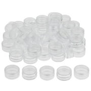 50Pcs Cream Jar Empty Jar Cosmetic Container with Screw for Lip , Peelings - Clear