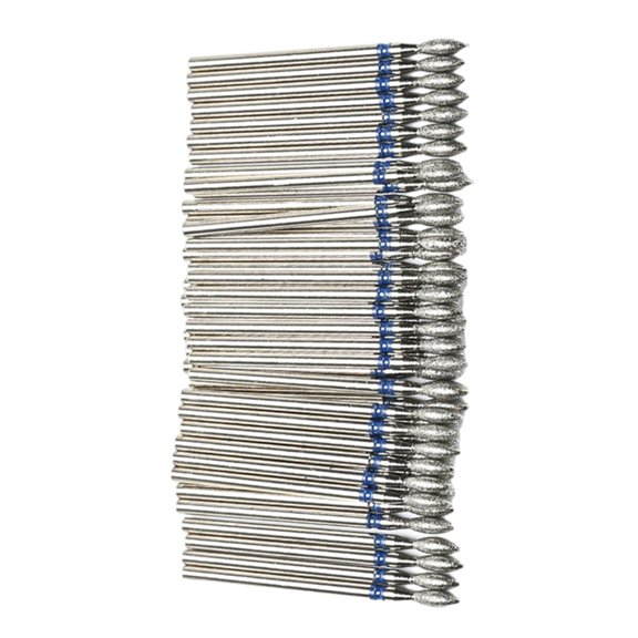 50Pcs Cuticle Drill Bit Cuticle Drill Bits for Nails Nail Drill Bits